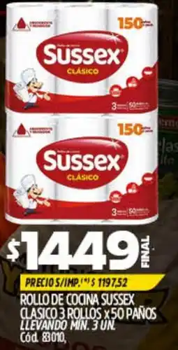 Supermercados Yaguar Sussex rollo de cocina clásico oferta