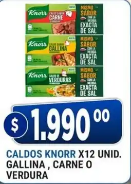 Supermercados Mayor Knorr caldos carne o gallina o verdura oferta