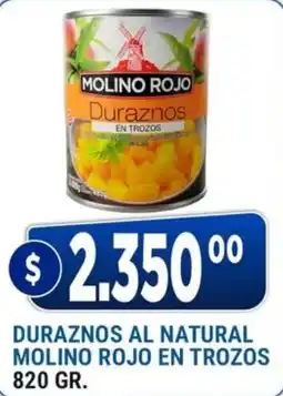 Supermercados Mayor Molino rojo duraznos en trozos oferta