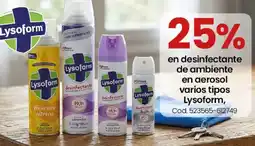 Coto Lysoform desinfectante de ambiente en aerosol varios tipos oferta