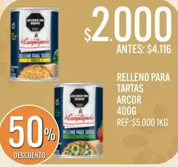 Supermercados Todo Campagnolo relleno para tartas oferta