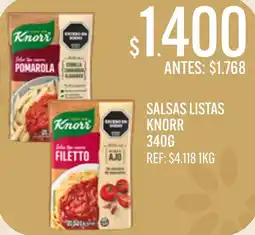 Supermercados Todo Knorr salsas listas oferta