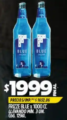 Supermercados Yaguar Frizze blue oferta