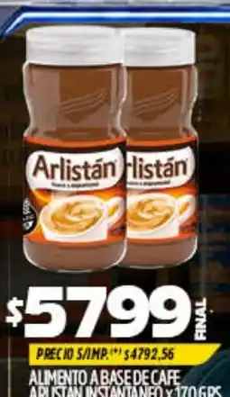 Supermercados Yaguar Aristan alimento a base de cafe instantaneo oferta