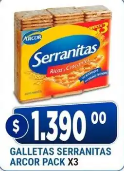 Supermercados Mayor Arcor galletas serraritas oferta