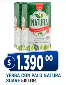 Supermercados Mayor Suave yerba con palo natura oferta