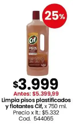 Coto CIF Limpia pisos plastificados y flotantes oferta