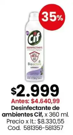 Coto Cif desinfectante de ambientes oferta