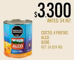 Supermercados Todo Alco cóctel 4 frutas oferta