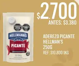 Supermercados Todo Hellmann's aderezo picante oferta