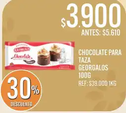 Supermercados Todo Georgalos chocolate para taza oferta