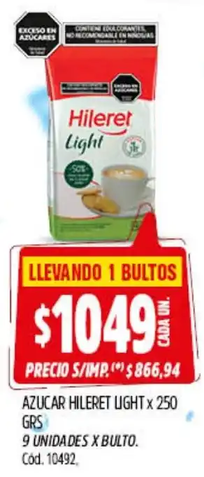 Supermercados Yaguar Hileret azucar light oferta