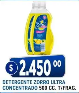 Supermercados Mayor Zorro ultra detergente concentrado oferta