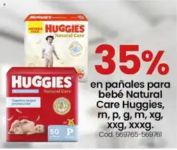 Coto Huggies pañales para bebé Natural Care oferta