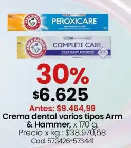 Coto Arm & hammer crema dental varios tipos oferta