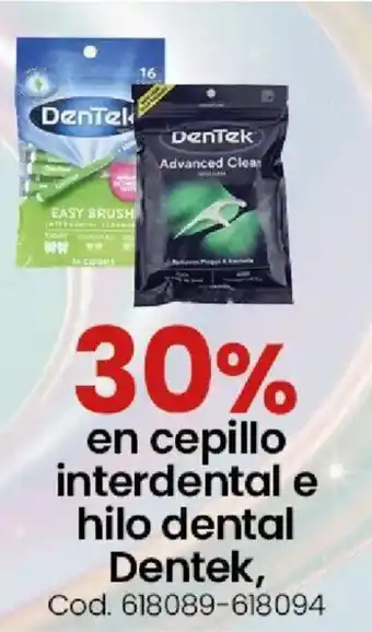 Dentek cepillo interdental e hilo dental
