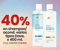 Coto Dove shampoo/ acond. varios tipos oferta