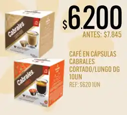 Supermercados Todo Cabrales café en cápsulas cortado/lungo dg oferta