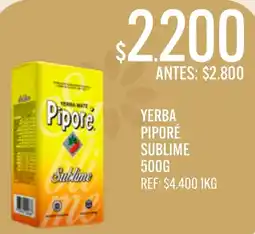 Supermercados Todo Pipore yerbamate sublime oferta