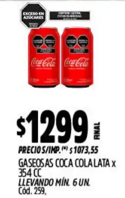 Supermercados Yaguar Coca cola gaseosas oferta