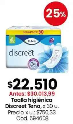 Coto Tena toalla higiénica discreet oferta