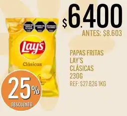 Supermercados Todo Lay's papas fritas clásicas oferta