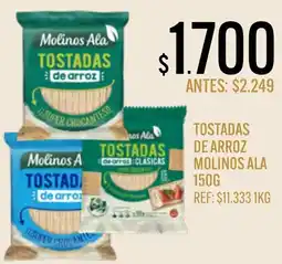 Supermercados Todo Molinos Ala tostadas de arroz oferta
