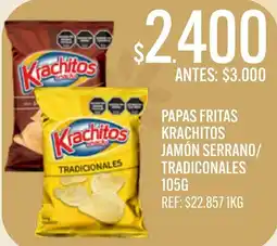 Supermercados Todo Krachitos papas fritas jamón serrano/tradicionales oferta