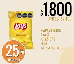 Supermercados Todo Lay's papas fritas clásicas oferta