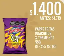 Supermercados Todo Krachitos papas fritas x-treme hot oferta