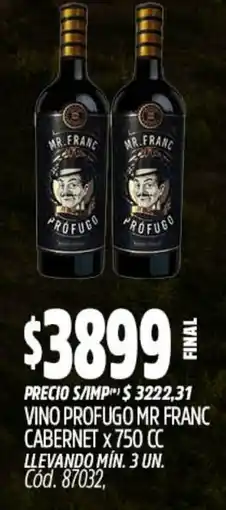 Supermercados Yaguar Mr franc vino profugocabernet oferta