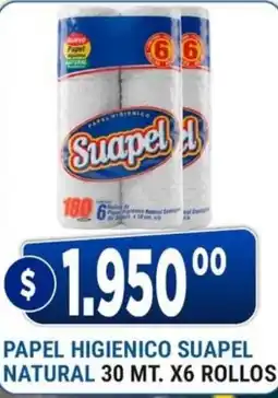 Supermercados Mayor Suapel papel higienico natural oferta