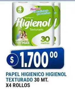 Supermercados Mayor Higienol papel higienico texturado oferta