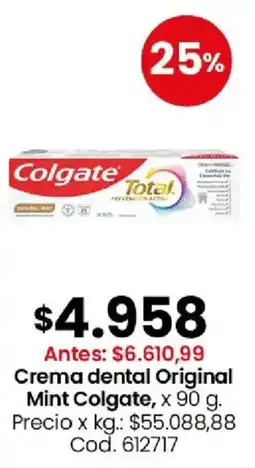Coto Colgate crema dental original mint oferta