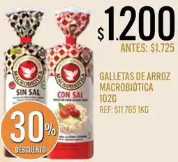 Supermercados Todo Macrobiótica galletas de arroz oferta