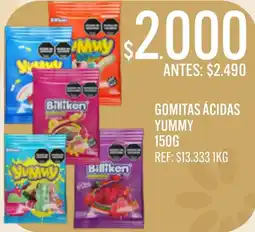 Supermercados Todo Billiken gomitas ácidas yummy oferta