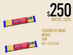 Supermercados Todo Misky turrón de maní oferta
