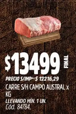 Supermercados Yaguar Carre s/h campo austral oferta