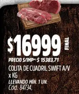 Supermercados Yaguar Colita de cuadril swift a/v oferta