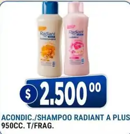 Supermercados Mayor Radiant acondicionador/shampoo radiant a plus oferta