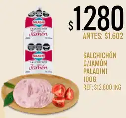 Supermercados Todo Paladini salchichón con jamón oferta