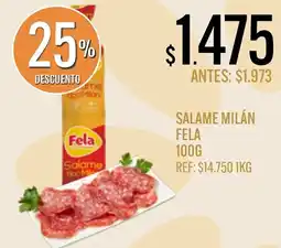Supermercados Todo Fela salame tipo milán oferta
