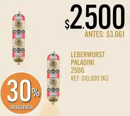Supermercados Todo Leberwurst paladini oferta