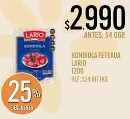 Supermercados Todo Lario bondiola feteada oferta