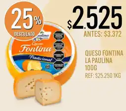 Supermercados Todo La paulina queso fontina tradicional oferta