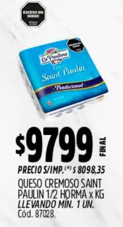 Supermercados Yaguar Saint paulin queso cremoso oferta