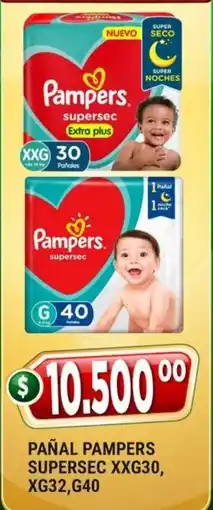 Supermercados Mayor Pampers pañal supersec oferta