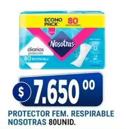 Supermercados Mayor Nosotras protector fem. respirable oferta