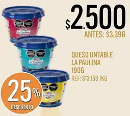 Supermercados Todo La paulina queso untable oferta