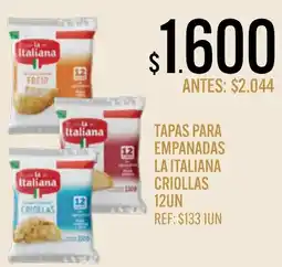Supermercados Todo La italiana tapas para empanadas criollas oferta